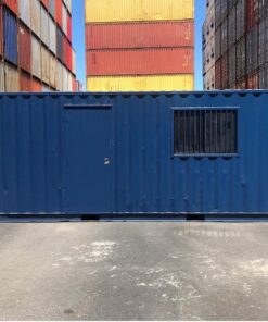 Blue Shipping Container Office