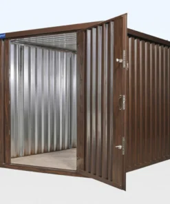 Wood-Effect Flat Packed Storage Container 2m x 2.1m