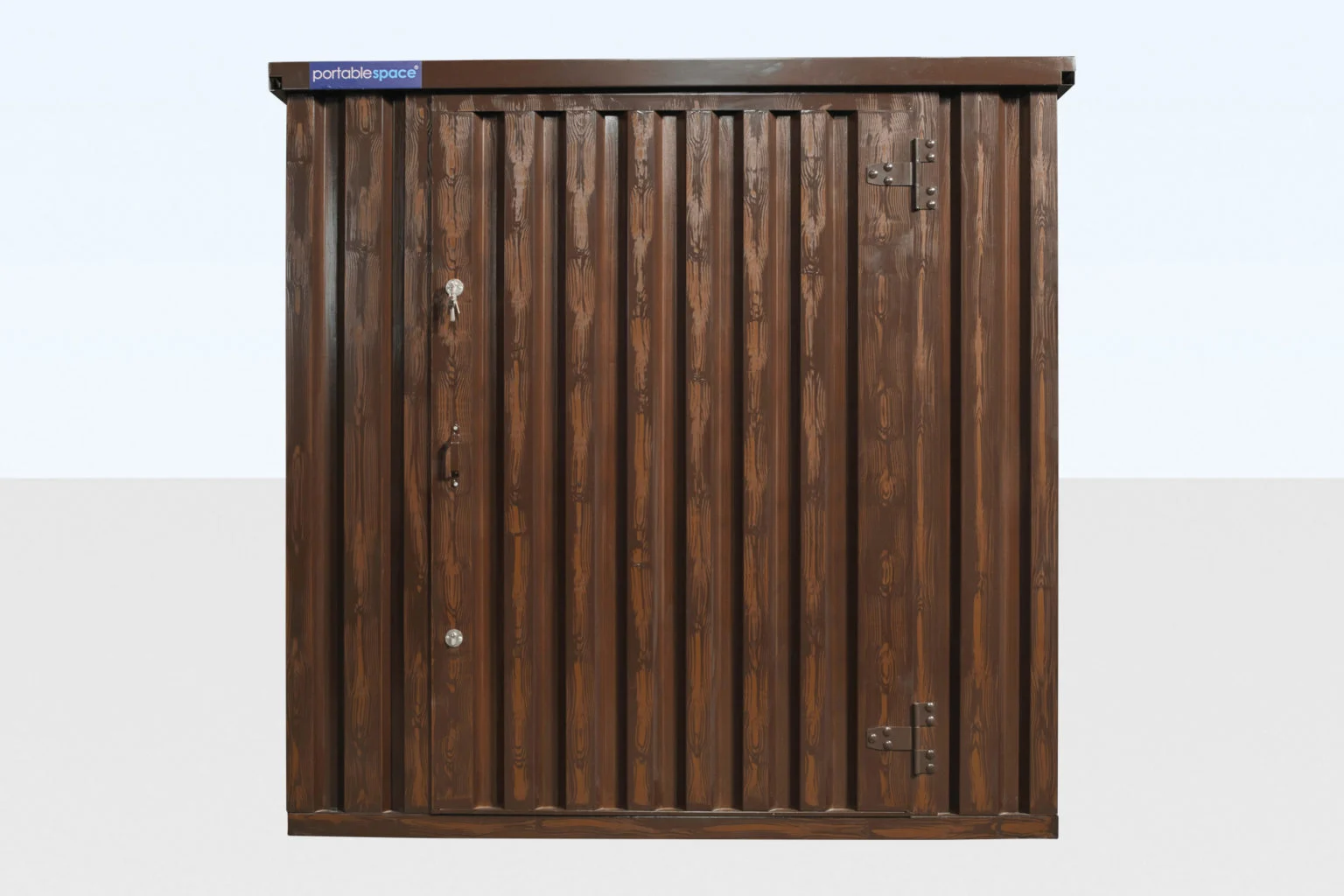 Wood-Effect Flat Packed Storage Container 2m x 2.1m - Image 3