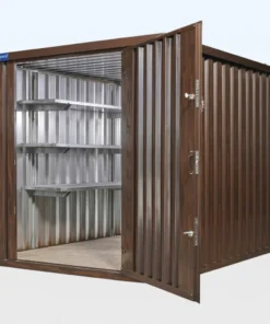 Wood-Effect Flat Packed Storage Container 2m x 2.1m - Image 5