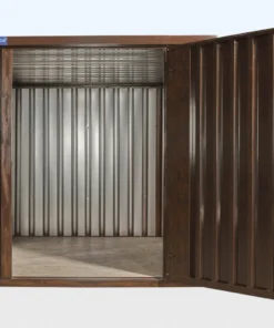 Wood-Effect Flat Packed Storage Container 2m x 2.1m - Image 4