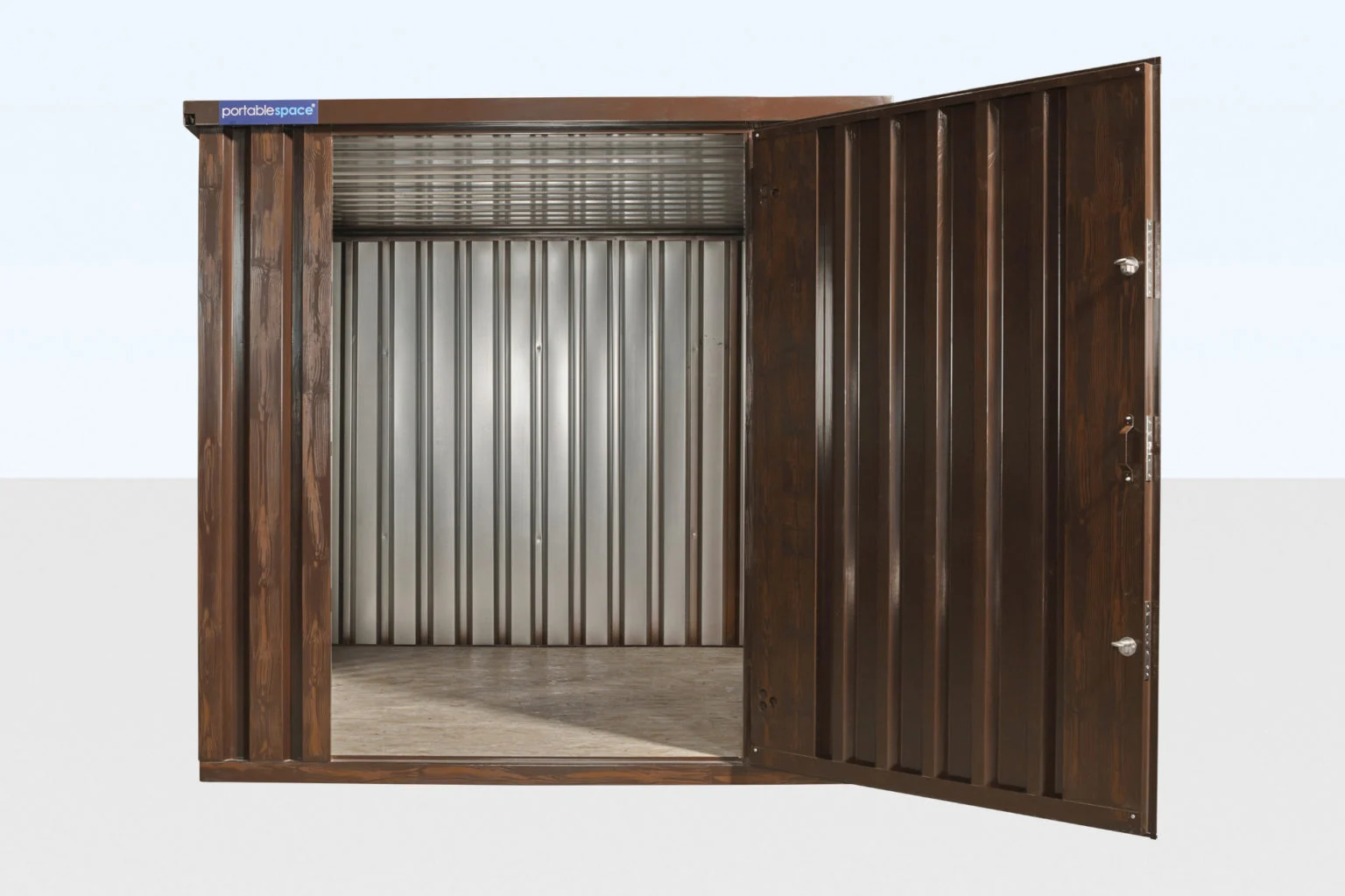 Wood-Effect Flat Packed Storage Container 2m x 2.1m - Image 4