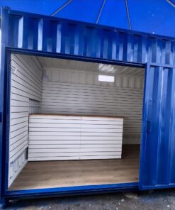 Converted Shipping Container Kiosk