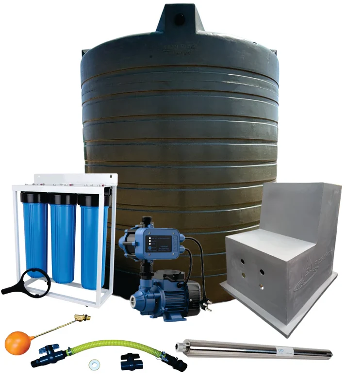 5000l Water tank Combo & 0.37kw Econo Peripheral Water Pump - Image 2